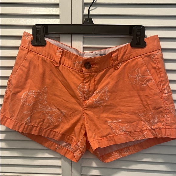 Old Navy San Francisco Short Pants - #1324=Orange Floral Women's Shorts